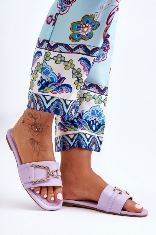 Women's Classic Slippers with Ornament Purple Impressive Women's Classic Slippers with Ornament Purple Impressive