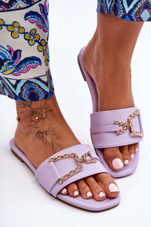 Women's Classic Slippers with Ornament Purple Impressive Women's Classic Slippers with Ornament Purple Impressive