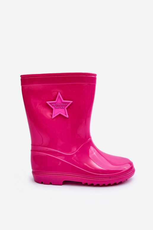 Children's Rubber Wellingtons Fuchsia Malvi Children's Rubber Wellingtons Fuchsia Malvi