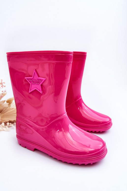 Children's Rubber Wellingtons Fuchsia Malvi Children's Rubber Wellingtons Fuchsia Malvi