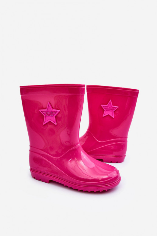 Children's Rubber Wellingtons Fuchsia Malvi Children's Rubber Wellingtons Fuchsia Malvi