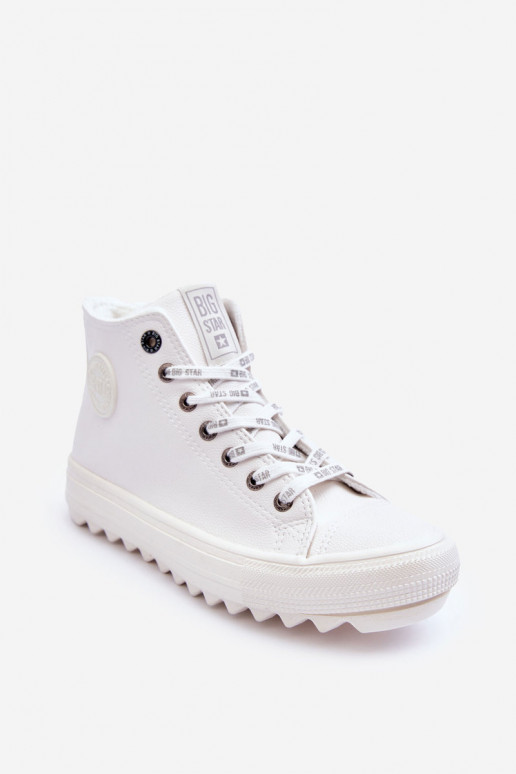 Women's Sneakers Big Star High Warm White GG274108