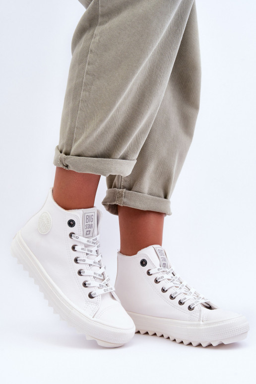Women's Sneakers Big Star High Warm White GG274108