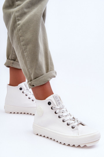 Women's Sneakers Big Star High Warm White GG274108 2