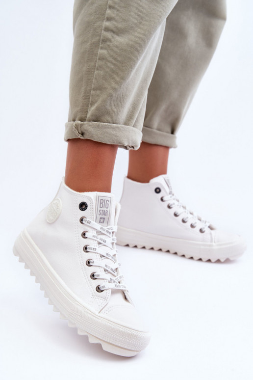 Women's Sneakers Big Star High Warm White GG274108