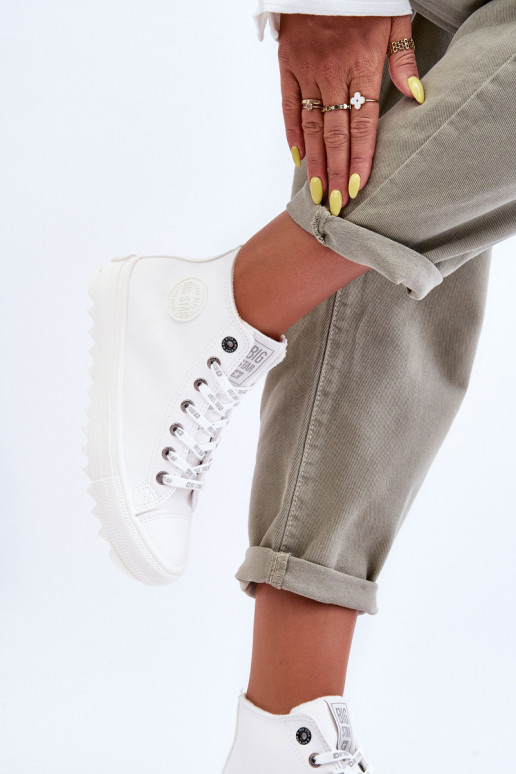 Women's Sneakers Big Star High Warm White GG274108