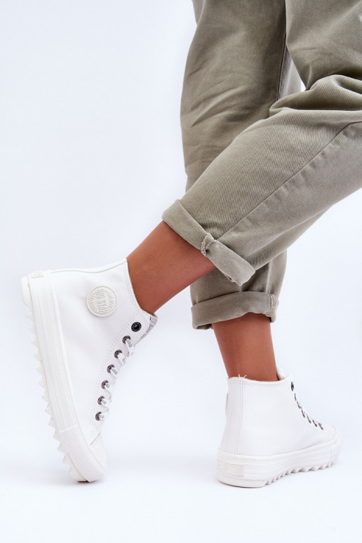 Women's Sneakers Big Star High Warm White GG274108