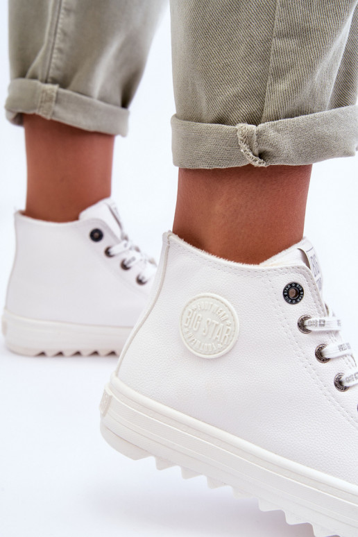 Women's Sneakers Big Star High Warm White GG274108