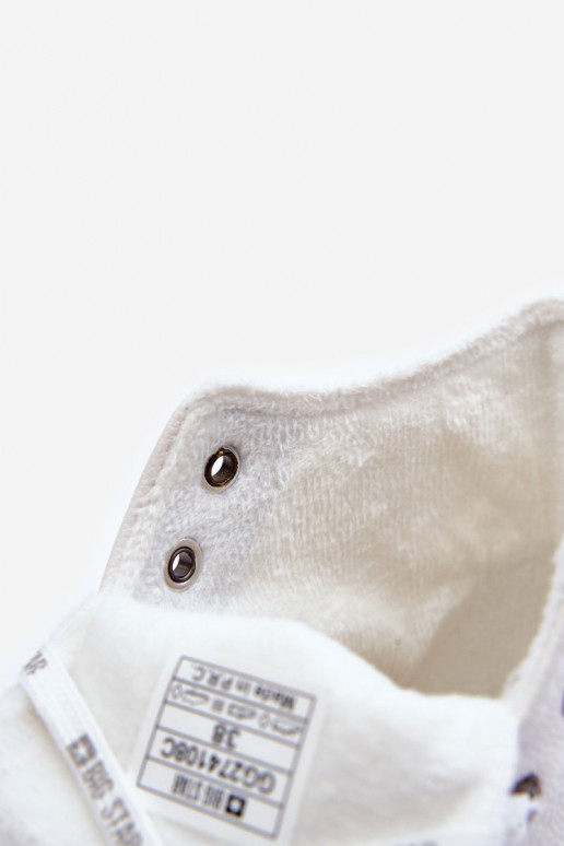 Women's Sneakers Big Star High Warm White GG274108