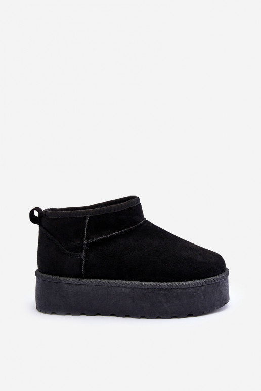 Suede Snow Boots On Platform Black Corcoran Suede Snow Boots On Platform Black Corcoran