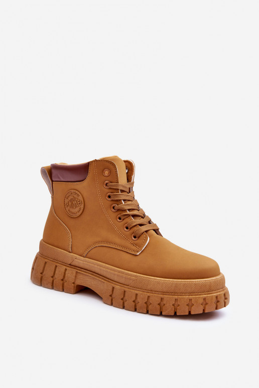 Women's Leather Lined Fur-Lined boot Brown Poles Women's Leather Lined Fur-Lined boot Brown Poles