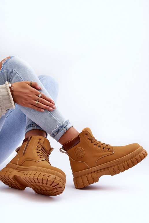 Women's Leather Lined Fur-Lined boot Brown Poles Women's Leather Lined Fur-Lined boot Brown Poles