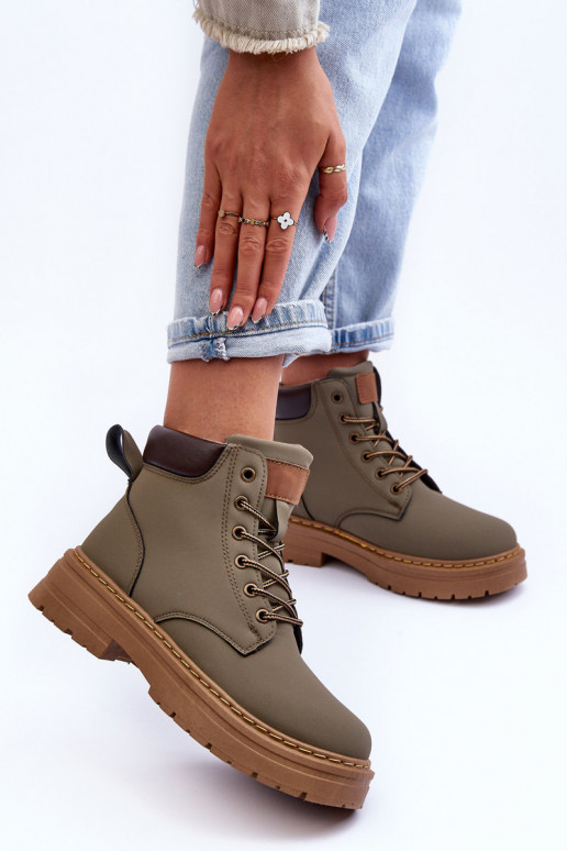 Women's Fleece-Lined Trapper Boots Green Corbin Women's Fleece-Lined Trapper Boots Green Corbin
