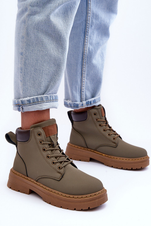 Women's Fleece-Lined Trapper Boots Green Corbin Women's Fleece-Lined Trapper Boots Green Corbin