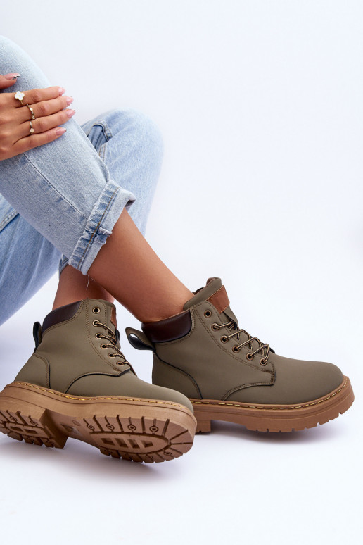 Women's Fleece-Lined Trapper Boots Green Corbin Women's Fleece-Lined Trapper Boots Green Corbin