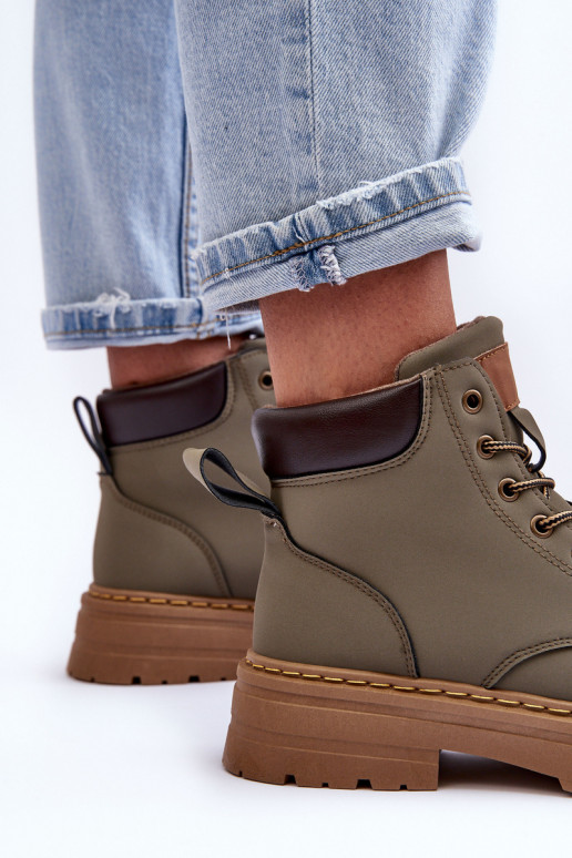 Women's Fleece-Lined Trapper Boots Green Corbin Women's Fleece-Lined Trapper Boots Green Corbin