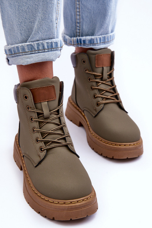Women's Fleece-Lined Trapper Boots Green Corbin Women's Fleece-Lined Trapper Boots Green Corbin