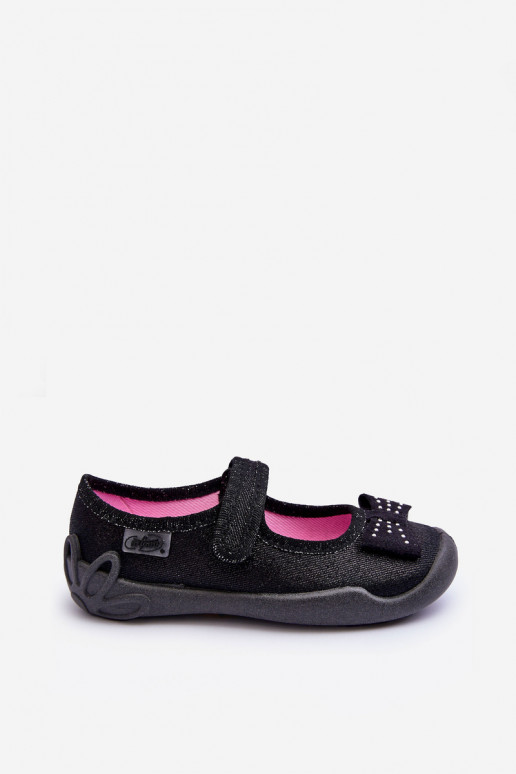 Children's Ballet Flats with Bow Befado 114X240 Black Children's Ballet Flats with Bow Befado 114X240 Black
