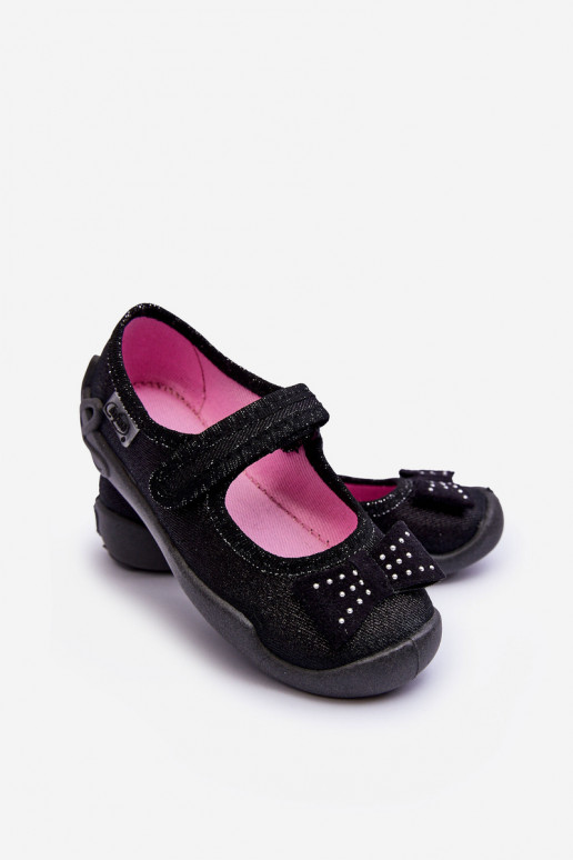 Children's Ballet Flats with Bow Befado 114X240 Black Children's Ballet Flats with Bow Befado 114X240 Black