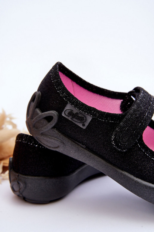 Children's Ballet Flats with Bow Befado 114X240 Black Children's Ballet Flats with Bow Befado 114X240 Black