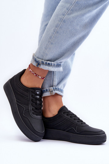Women s Sport Shoes Sneakers Black-Silver Aruba 2