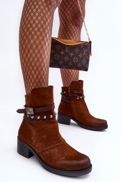 Women's Heeled Fur-Lined Boots Camel Effie