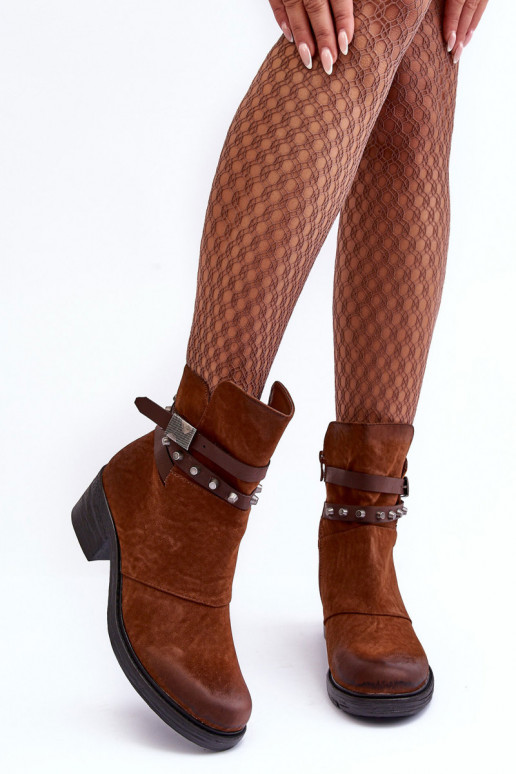 Women's Heeled Fur-Lined Boots Camel Effie