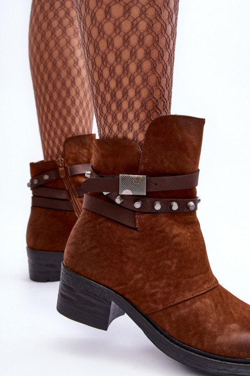 Women's Heeled Fur-Lined Boots Camel Effie