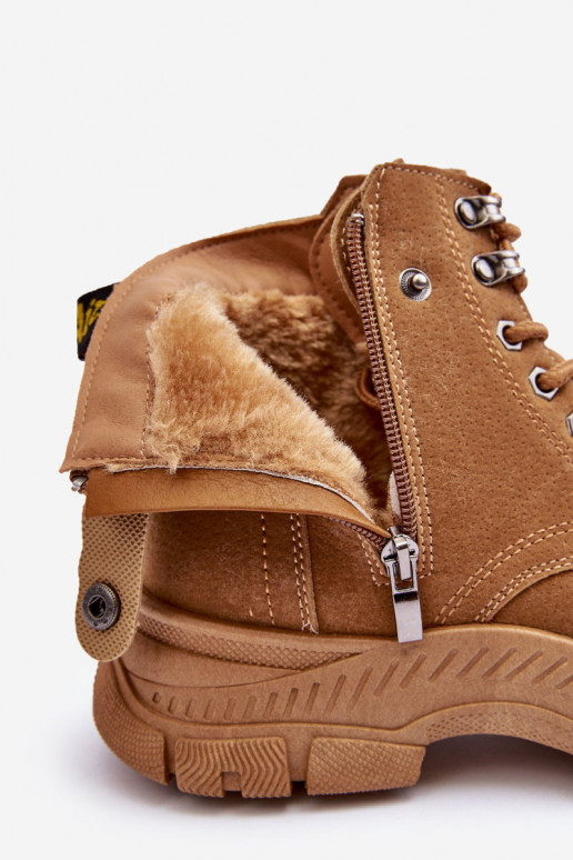 Women's Suede Lined Fur-Lined Boots Trapper Camel Jailina Women's Suede Lined Fur-Lined Boots Trapper Camel Jailina