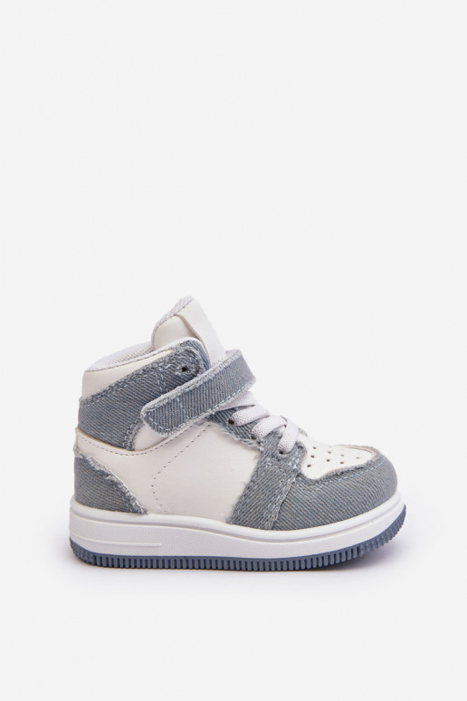 Children's Sport Shoes Jeans White-Blue Milara Children's Sport Shoes Jeans White-Blue Milara