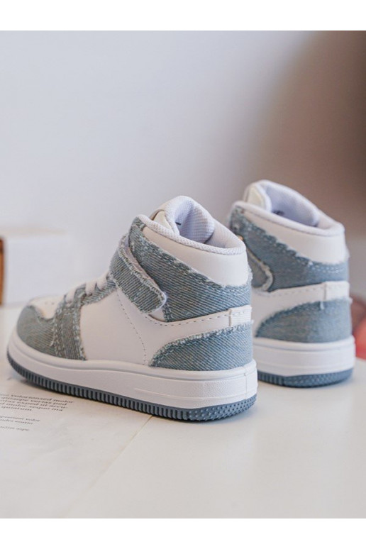 Children's Sport Shoes Jeans White-Blue Milara Children's Sport Shoes Jeans White-Blue Milara
