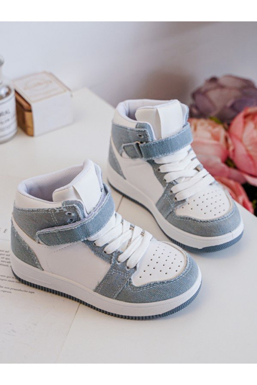 Children's Sport Shoes Jeans White-Blue Milara Children's Sport Shoes Jeans White-Blue Milara