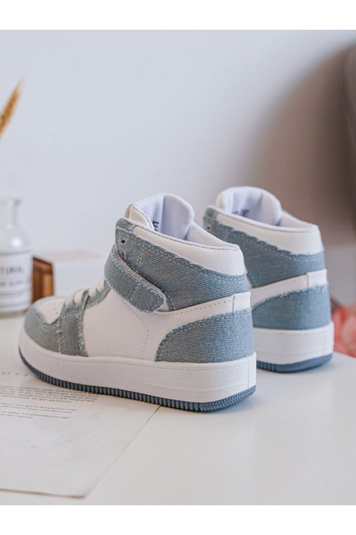 Children's Sport Shoes Jeans White-Blue Milara Children's Sport Shoes Jeans White-Blue Milara