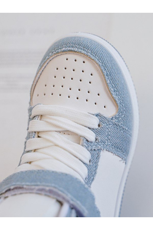 Children's Sport Shoes Jeans White-Blue Milara Children's Sport Shoes Jeans White-Blue Milara