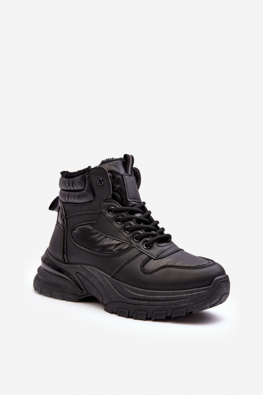 Women's Quilted Lace-Up Sport Shoes Black Dejana Women's Quilted Lace-Up Sport Shoes Black Dejana