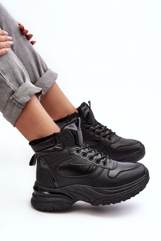 Women's Quilted Lace-Up Sport Shoes Black Dejana Women's Quilted Lace-Up Sport Shoes Black Dejana