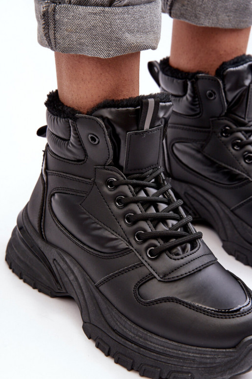 Women's Quilted Lace-Up Sport Shoes Black Dejana Women's Quilted Lace-Up Sport Shoes Black Dejana