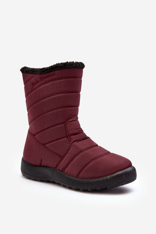 Women's High Padded Snow Boots Burgundy Luxina Women's High Padded Snow Boots Burgundy Luxina