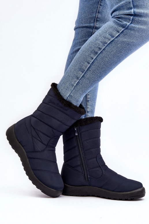 Women's High Padded Snow Boots Navy Luxina Women's High Padded Snow Boots Navy Luxina
