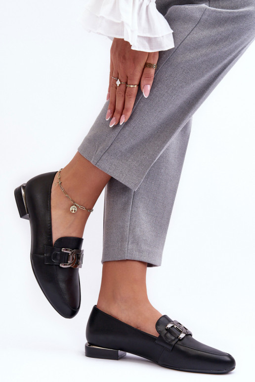 Women's Moccasins with Embellishment Black Camilena Women's Moccasins with Embellishment Black Camilena