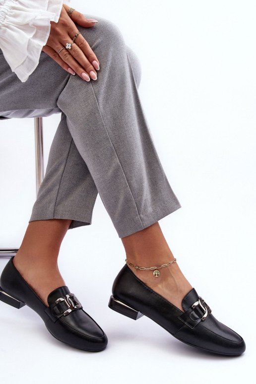 Women's Moccasins with Embellishment Black Camilena Women's Moccasins with Embellishment Black Camilena