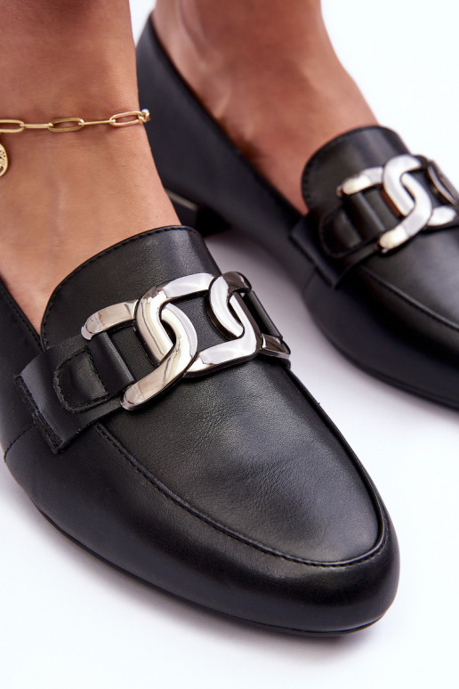 Women's Moccasins with Embellishment Black Camilena Women's Moccasins with Embellishment Black Camilena