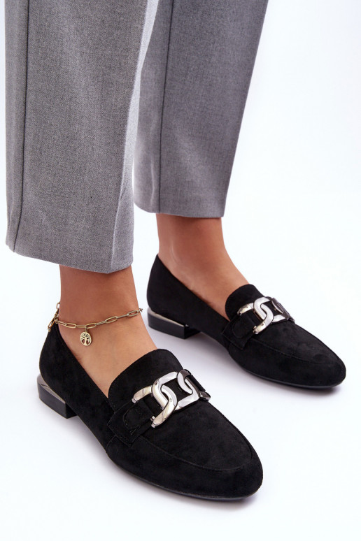 Women's Moccasins with Embellishment Black Camilena Women's Moccasins with Embellishment Black Camilena