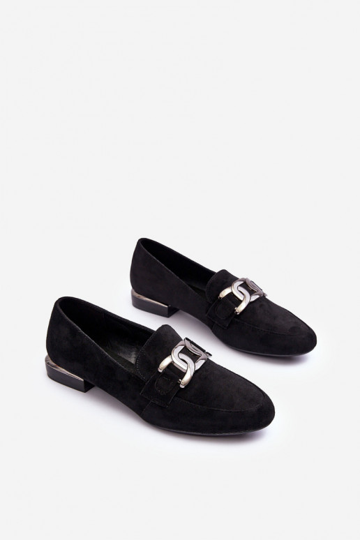 Women's Moccasins with Embellishment Black Camilena Women's Moccasins with Embellishment Black Camilena