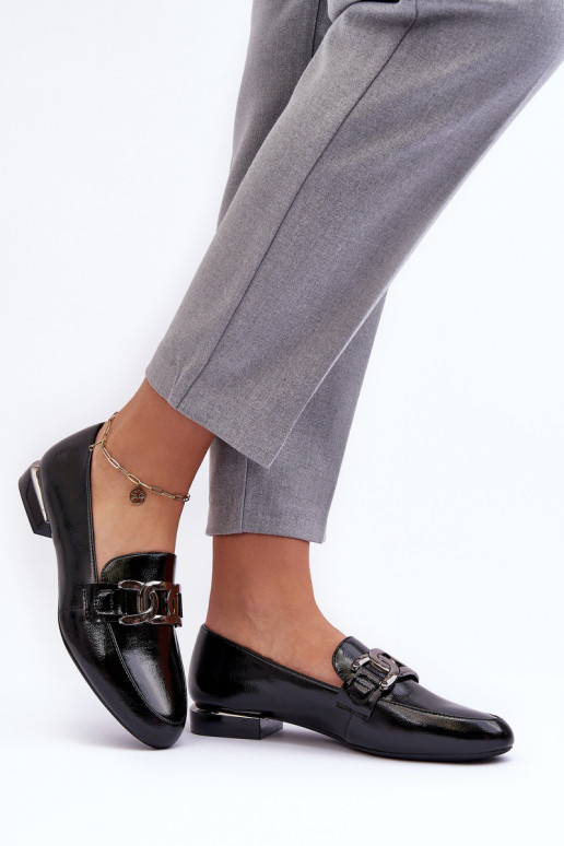 Women's Moccasins with Embellishment Black Camilena