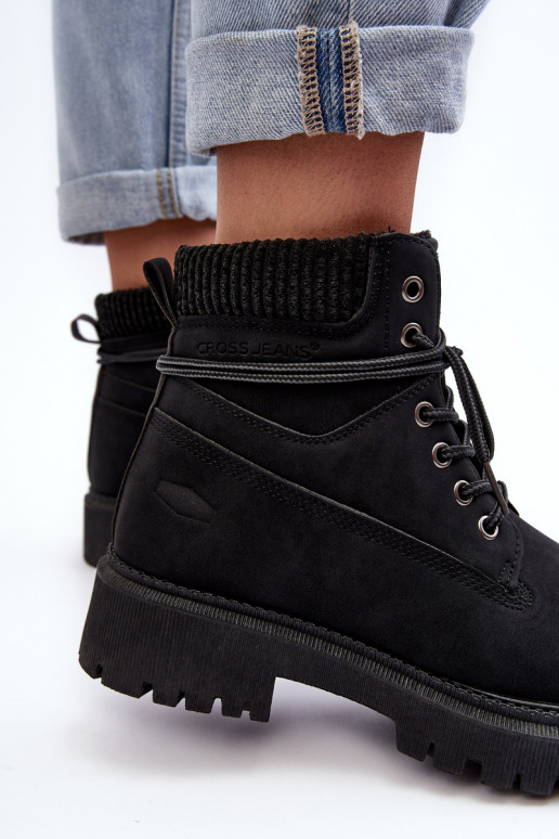 Women's Padded Trapery Black Cross Jeans MM2R4012C Women's Padded Trapery Black Cross Jeans MM2R4012C