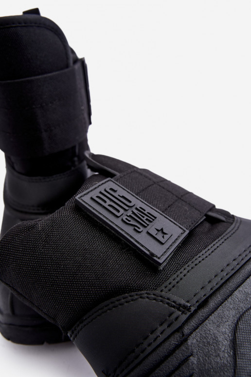 Children's Snow Boots On Velcro Big Star KK374237 Camel