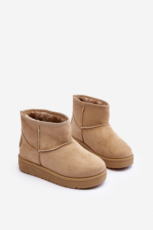 Children's Insulated Snow Boots Beige Big Star MM374056