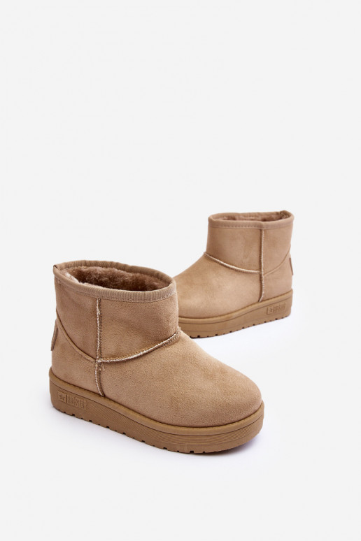 Children's Insulated Snow Boots Beige Big Star MM374056