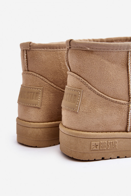 Children's Insulated Snow Boots Beige Big Star MM374056